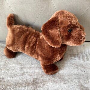 Ty Frank Dachshund Stuffed Dog  12"